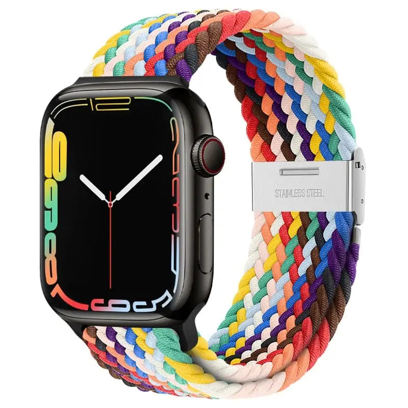 Apple Watch Armband - Solo Loop • elastisches Armband mit Edelstahlverschluss - Pride Special