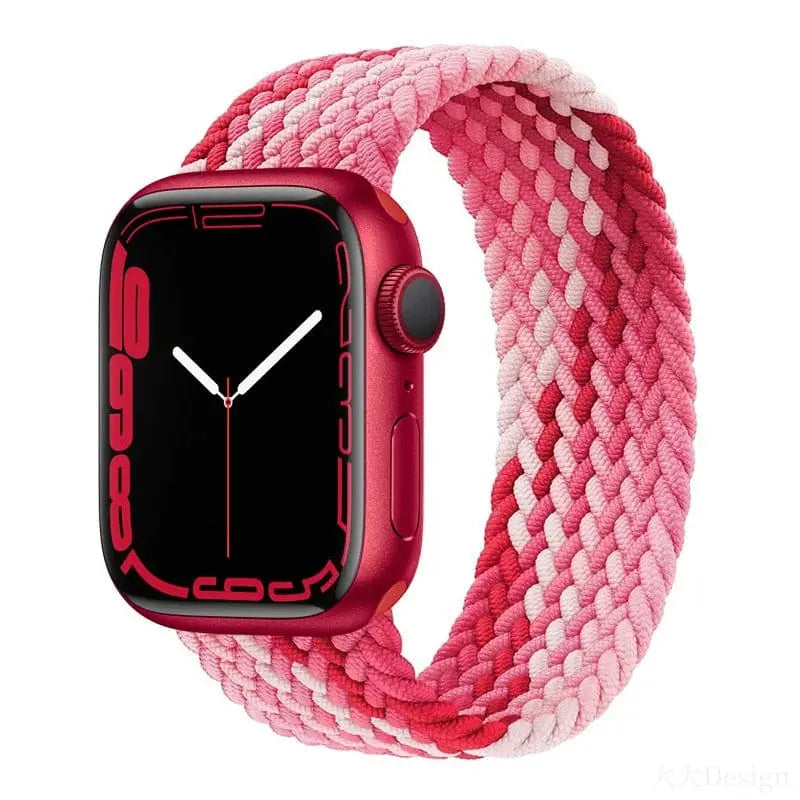 Apple Watch Armband - Solo Loop • elastisches Armband mit Farbverlauf - Pink / 38-40-41 mm / S