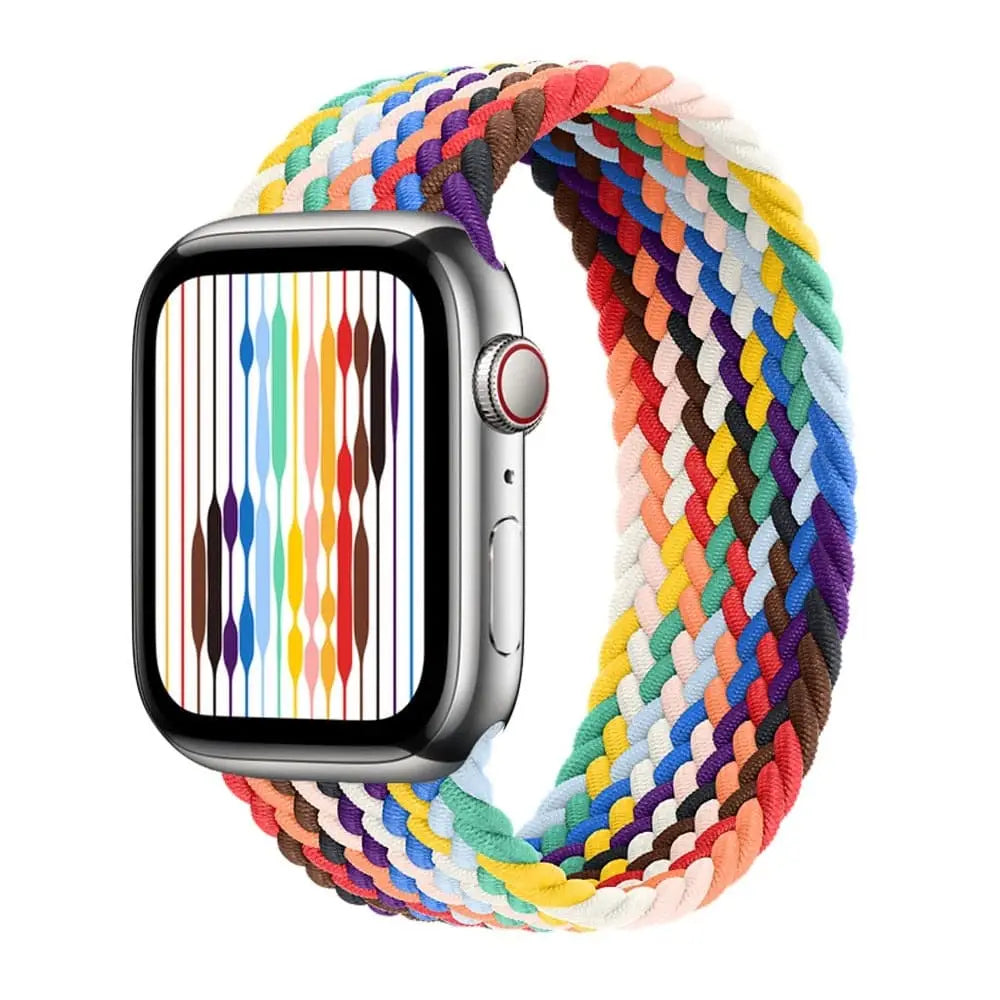 Apple Watch Armband - Solo Loop • elastisches Armband mit Farbverlauf - Pride Edition / 38-40-41