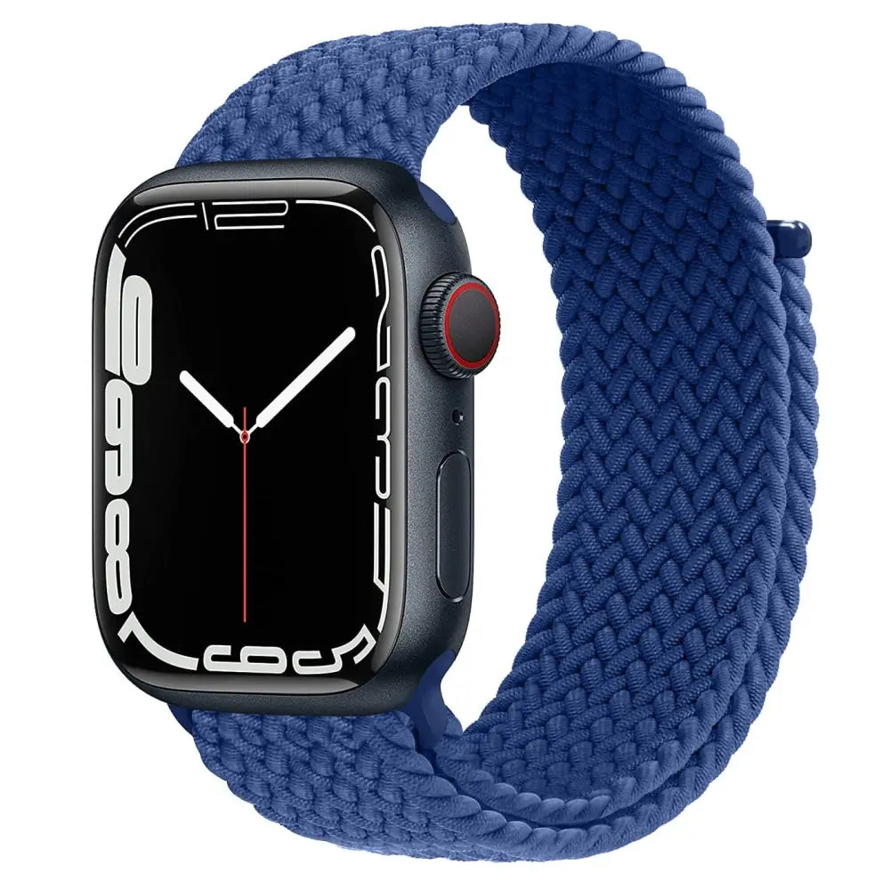 Apple Watch Armband - Solo Loop • elastisches Armband mit Klettverschluss - Dunkelblau / 38-40-41