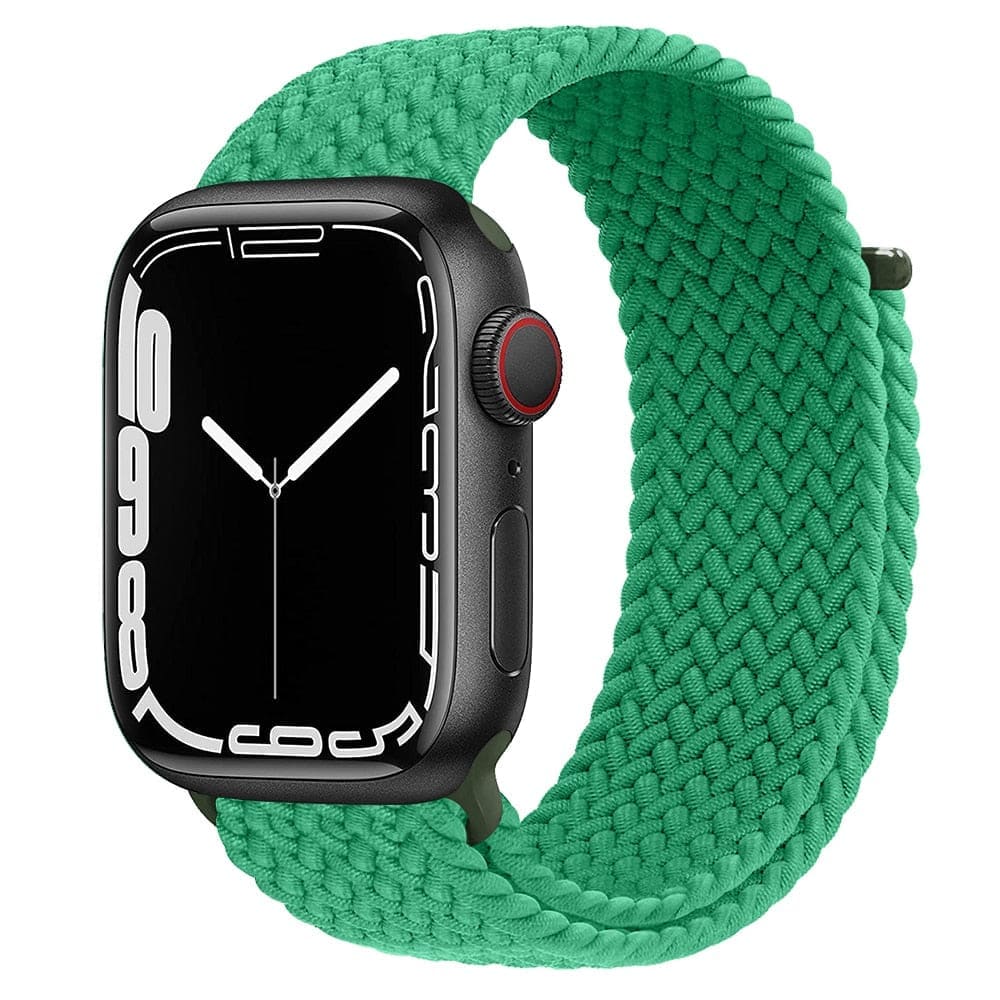 Solo Loop • elastisches Armband mit Klettverschluss - Grün / 38-40-41 mm [S] - Apple Watch Armband