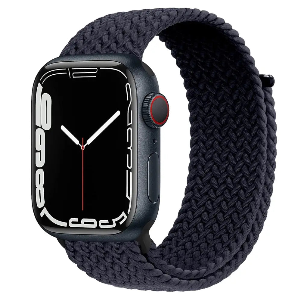 Apple Watch Armband - Solo Loop • elastisches Armband mit Klettverschluss - Mitternachtsblau