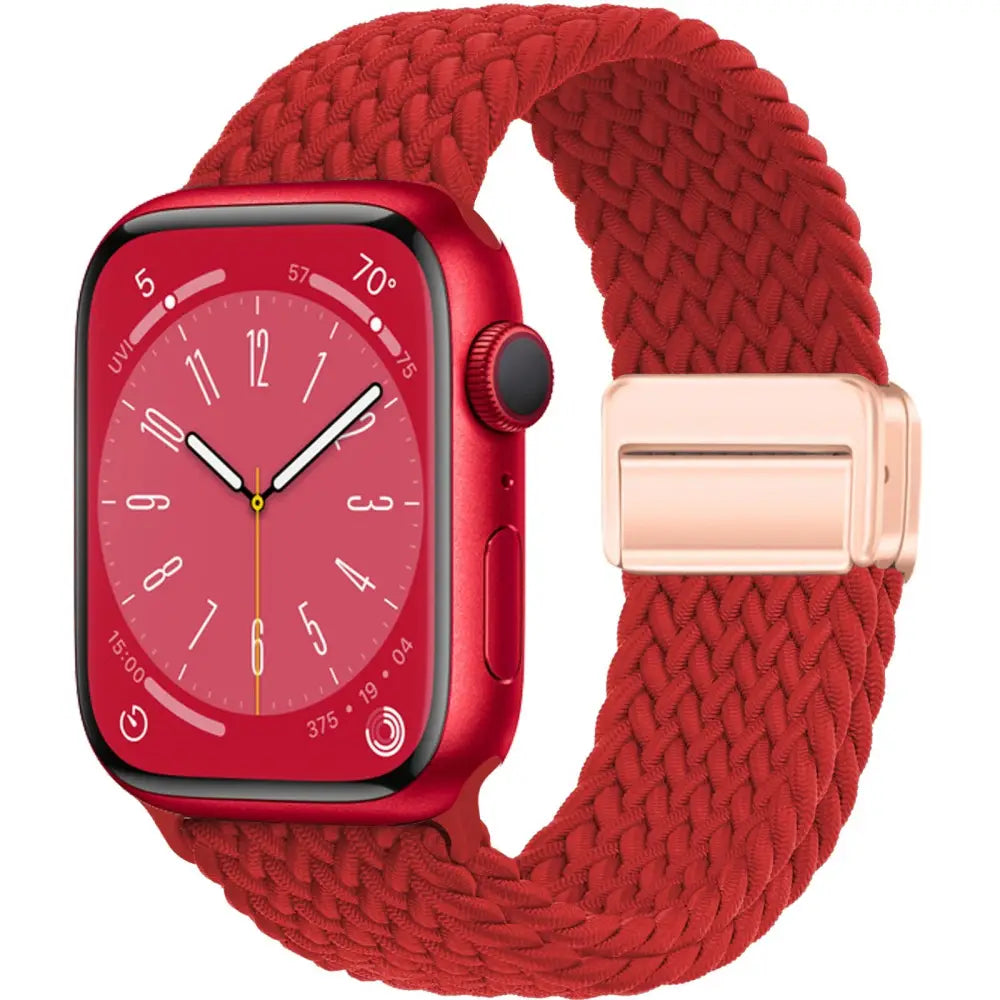 Apple Watch Armband - Solo Loop • elastisches Armband mit Magnet-Verschluss - Red / 38-40-41 mm