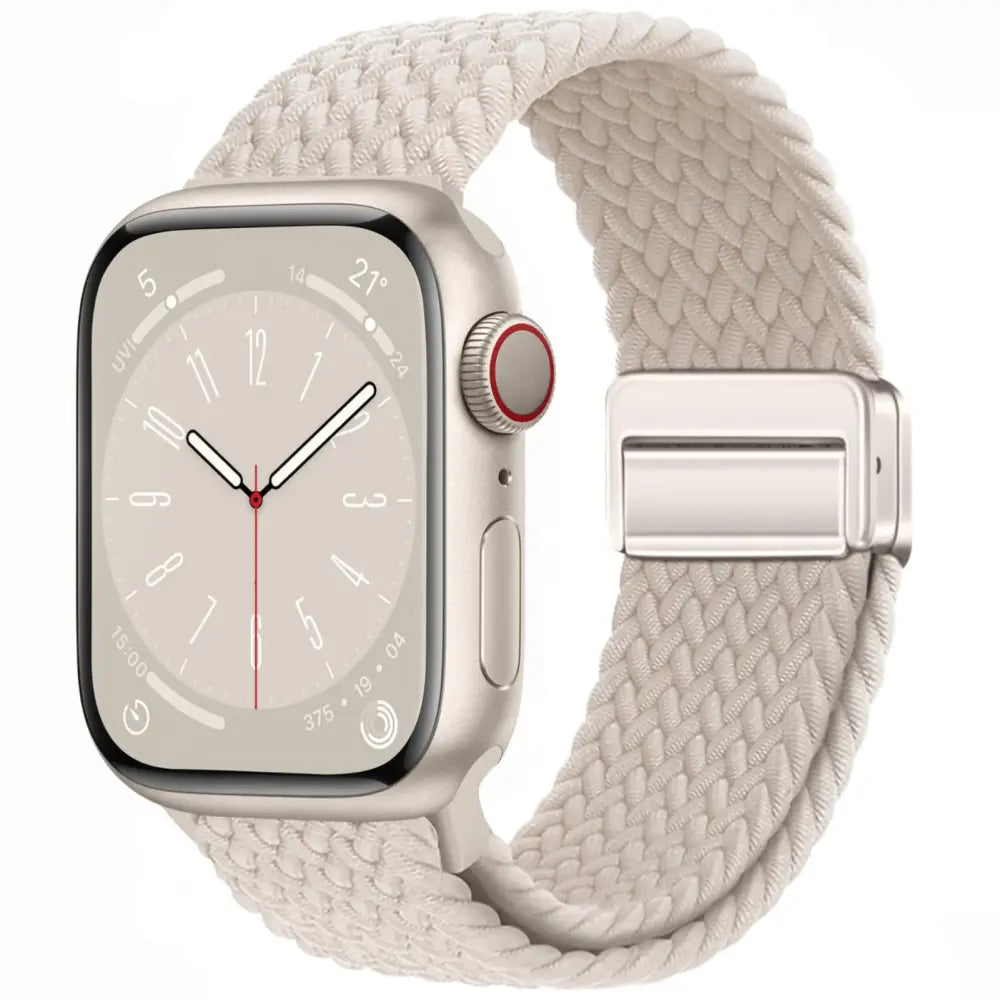 Apple Watch Armband - Solo Loop • elastisches Armband mit Magnet-Verschluss - Starlight