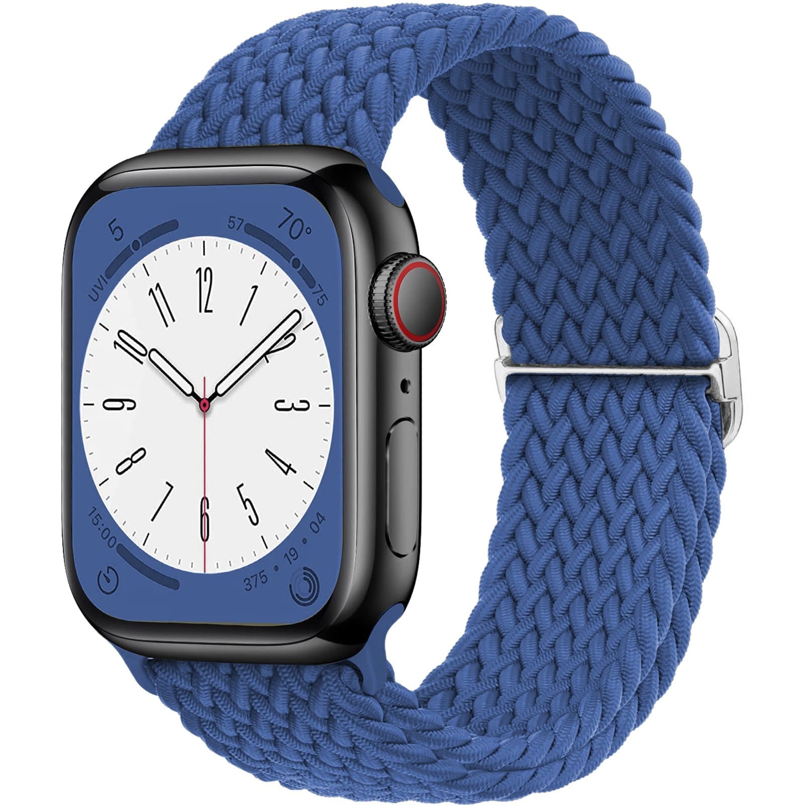 Solo Loop • elastisches Armband (mit Schlaufe) - Atlantic Blue / 38-40-41 mm - Apple Watch Armband