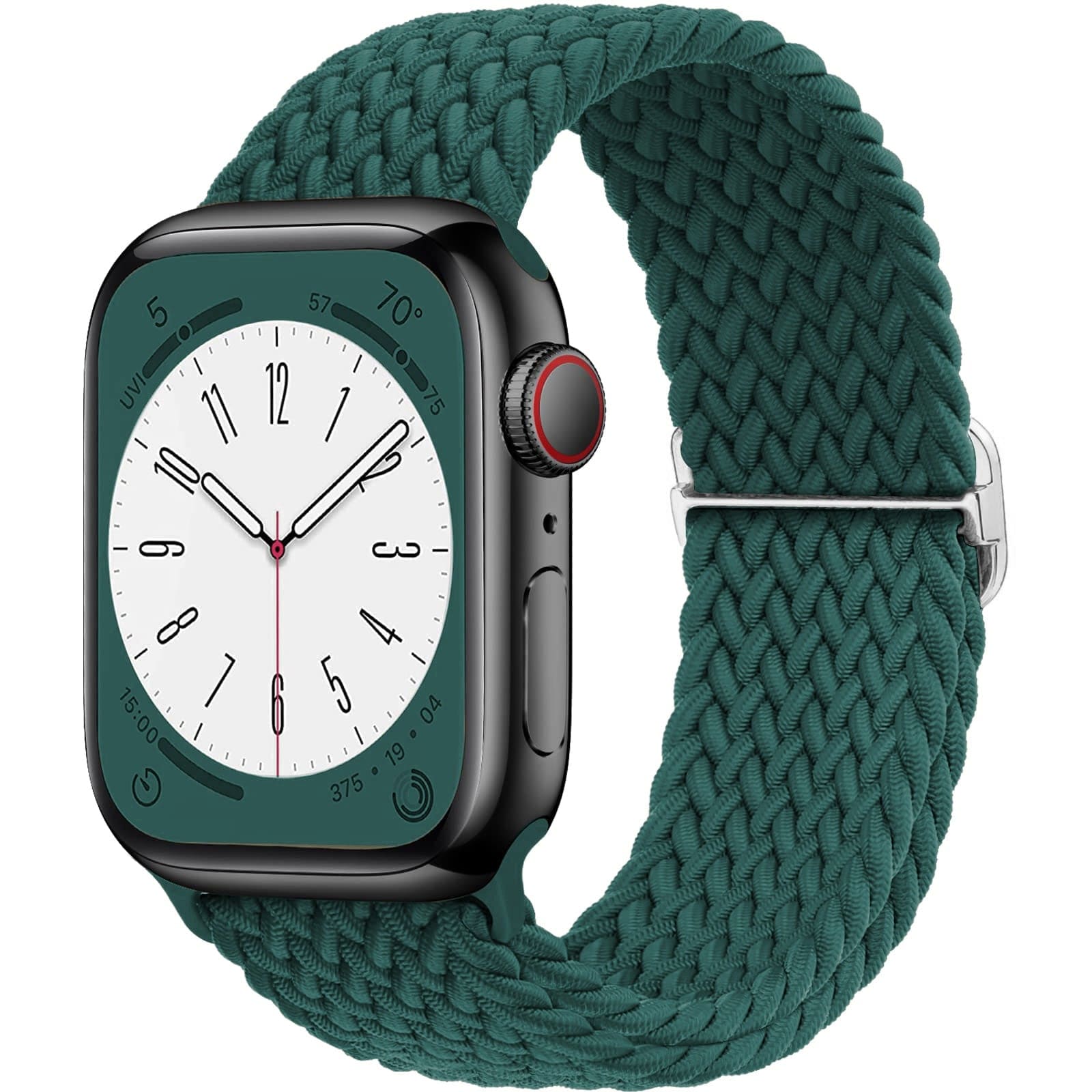 Solo Loop • elastisches Armband (mit Schlaufe) - Deep Green / 38-40-41 mm - Apple Watch Armband