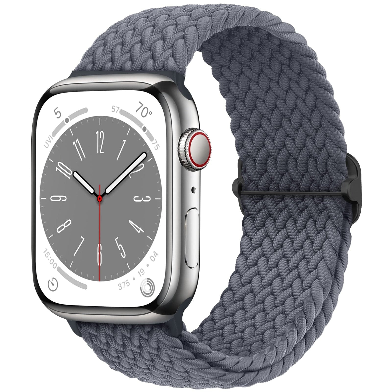 Solo Loop • elastisches Armband (mit Schlaufe) - Gray / 38-40-41 mm - Apple Watch Armband
