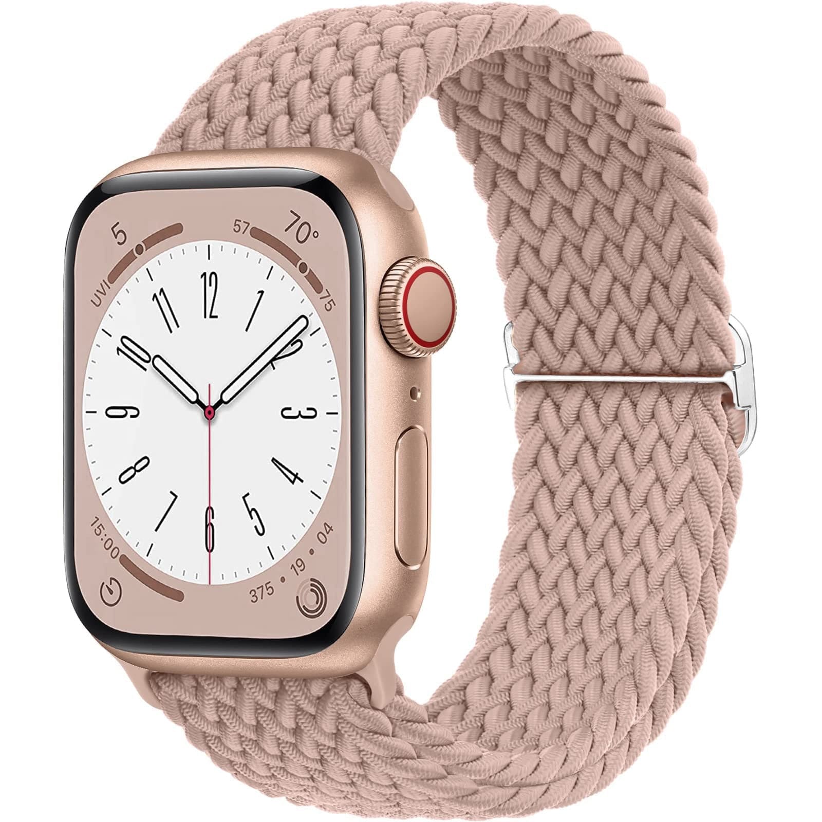 Solo Loop • elastisches Armband (mit Schlaufe) - Light Pink / 38-40-41 mm - Apple Watch Armband