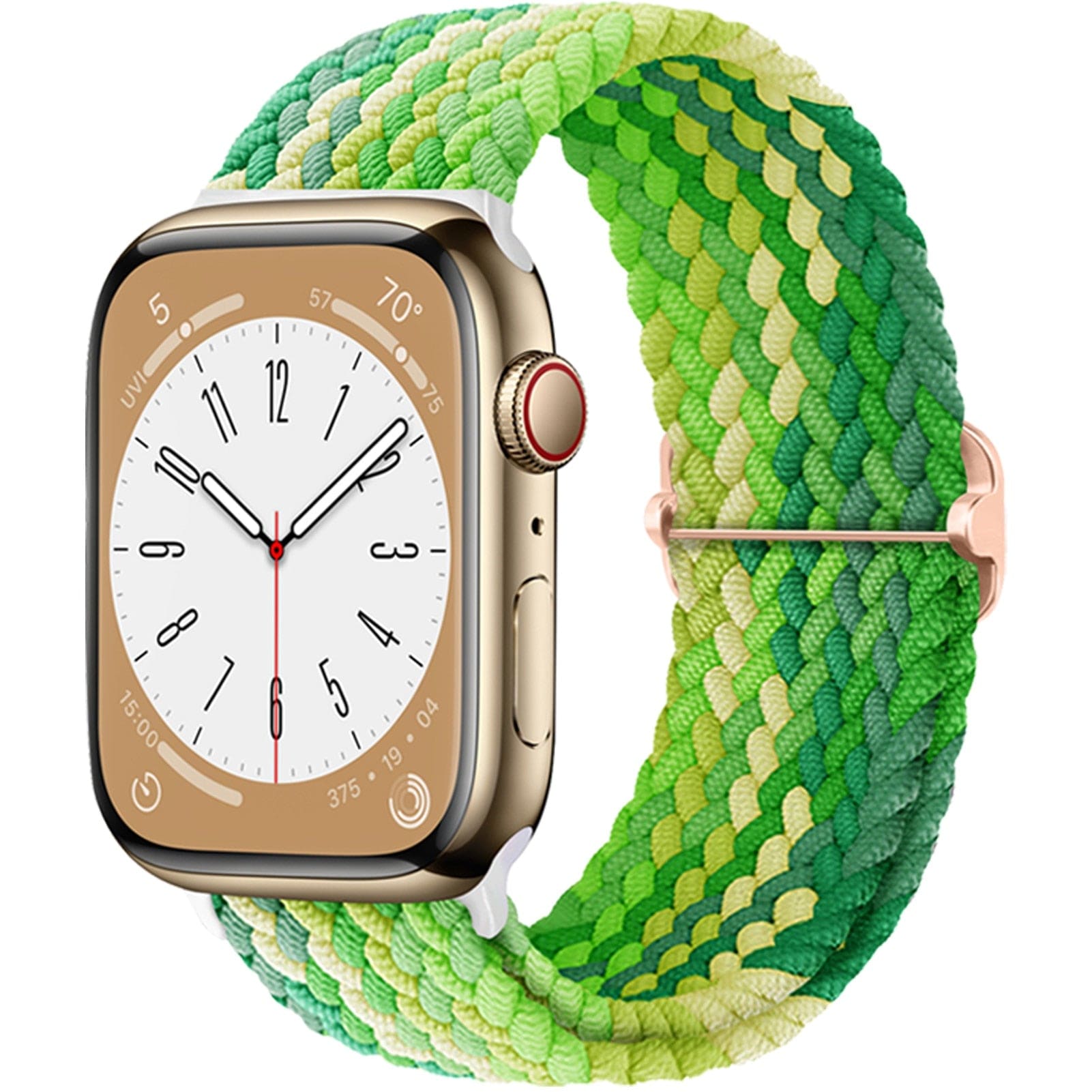 Solo Loop • elastisches Armband (mit Schlaufe) - Lime Green / 38-40-41 mm - Apple Watch Armband