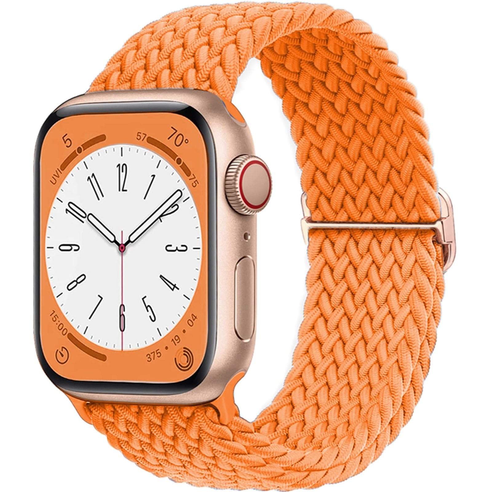 Solo Loop • elastisches Armband (mit Schlaufe) - Orange / 38-40-41 mm - Apple Watch Armband