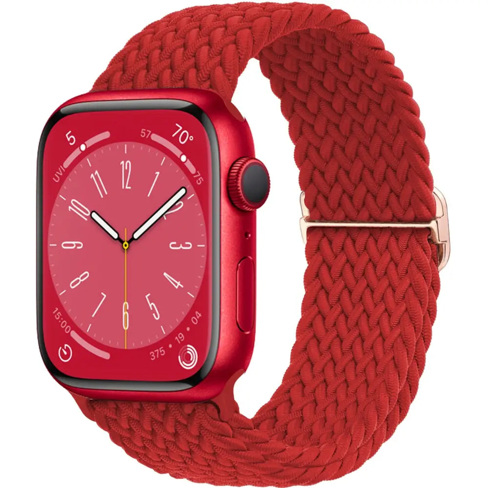 Apple Watch Armband - Solo Loop • elastisches Armband (mit Schiebeschnalle) - Red / 38-40-41 mm