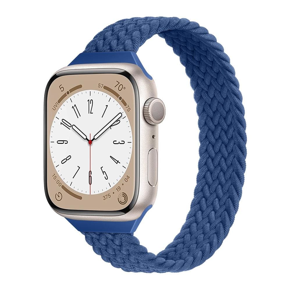Solo Loop • elastisches Armband (schmal) - Blau / 38-40-41 mm [S] - Apple Watch Armband