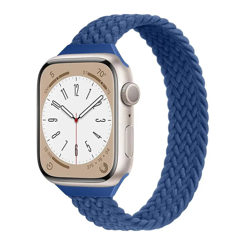 Apple Watch Armband - Solo Loop • elastisches Armband (schmal) - Blau / 38-40-41 mm [S]