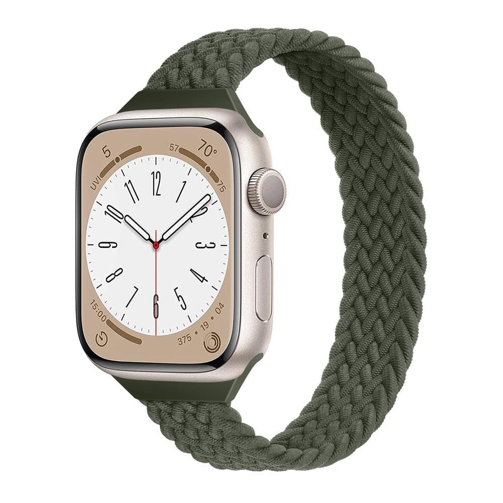 Solo Loop • elastisches Armband (schmal) - Grün / 38-40-41 mm [S] - Apple Watch Armband