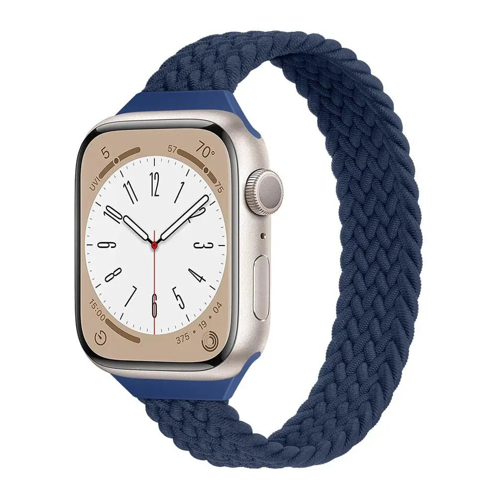 Apple Watch Armband - Solo Loop • elastisches Armband (schmal) - Mitternachtsblau / 38-40-41 mm [S]