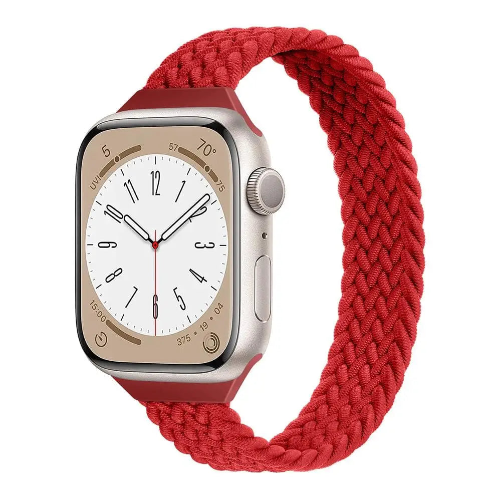 Apple Watch Armband - Solo Loop • elastisches Armband (schmal) - Rot / 38-40-41 mm [S]