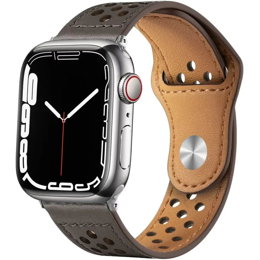 Apple Watch Armband - Sportarmband aus Kunstleder - Anthrazit / 38-40-41 mm