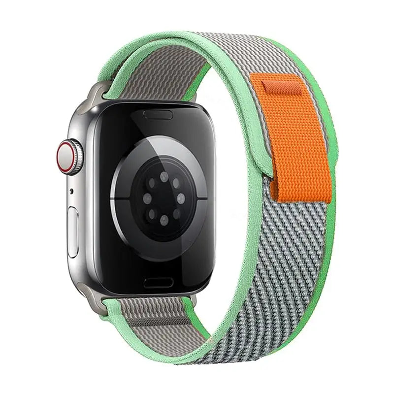 Apple Watch Armband - Trail Loop Nylon-Armband mit Klettverschluss - Hellgrün / 38-40-41 mm