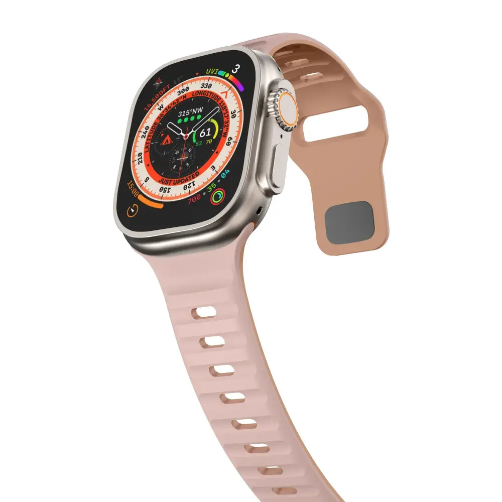 Apple Watch Armband - Zwei-Farbiges Silikon-Armband - Pink / 38-40-41 mm